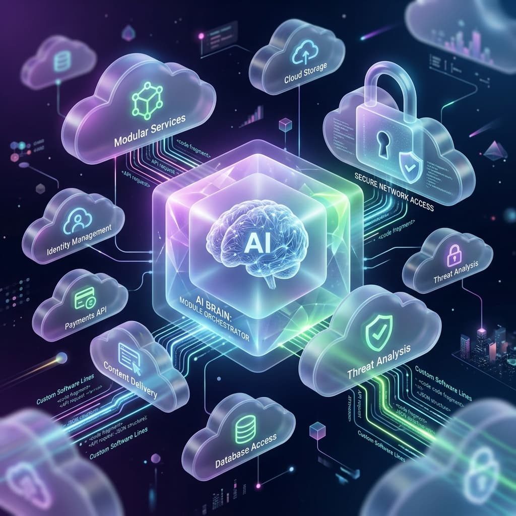 Futuristic modular tech services